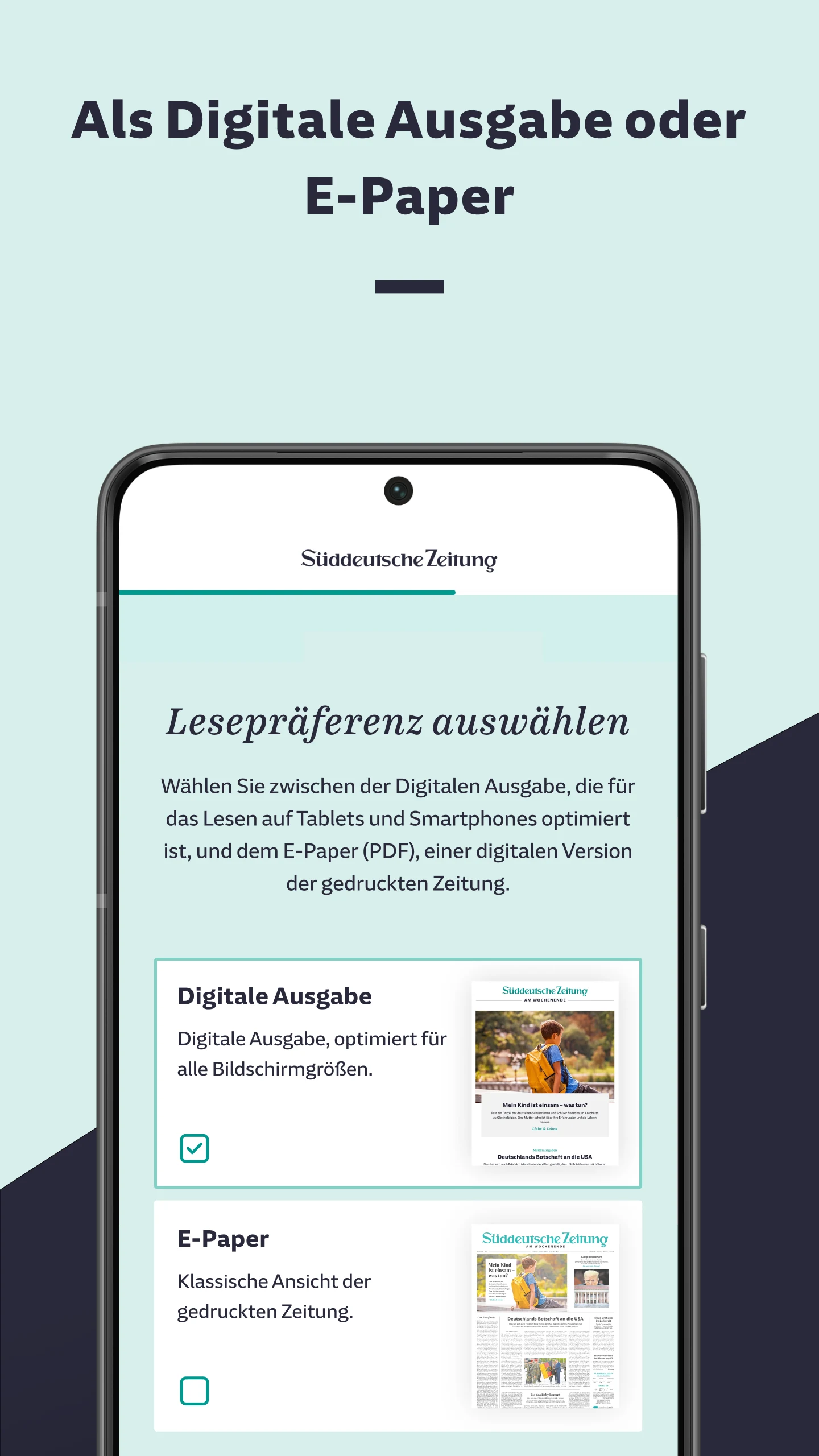 Süddeutsche Zeitung screenshot